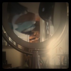 Home makeup mirror.